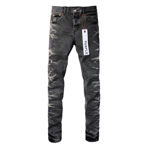 Purple Gradient Grey Ripped Jeans