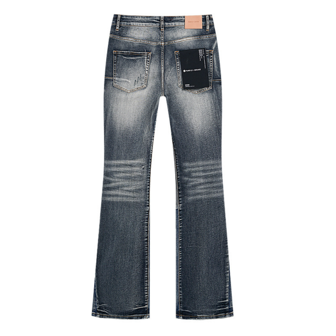 Purple Flared Jeans