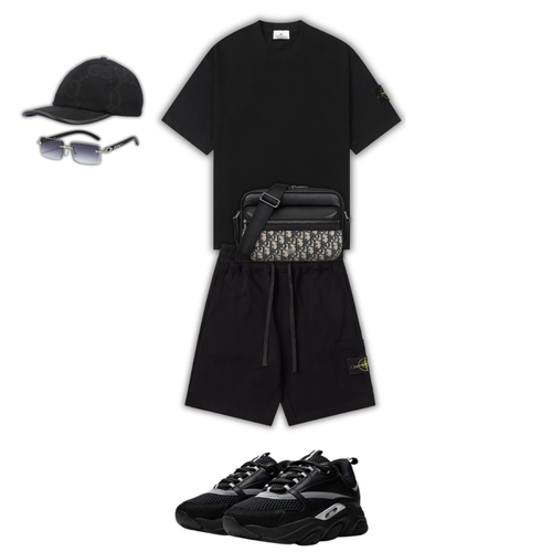 Outfit BB + Bag + Cap + Sunglasses + Sneakers