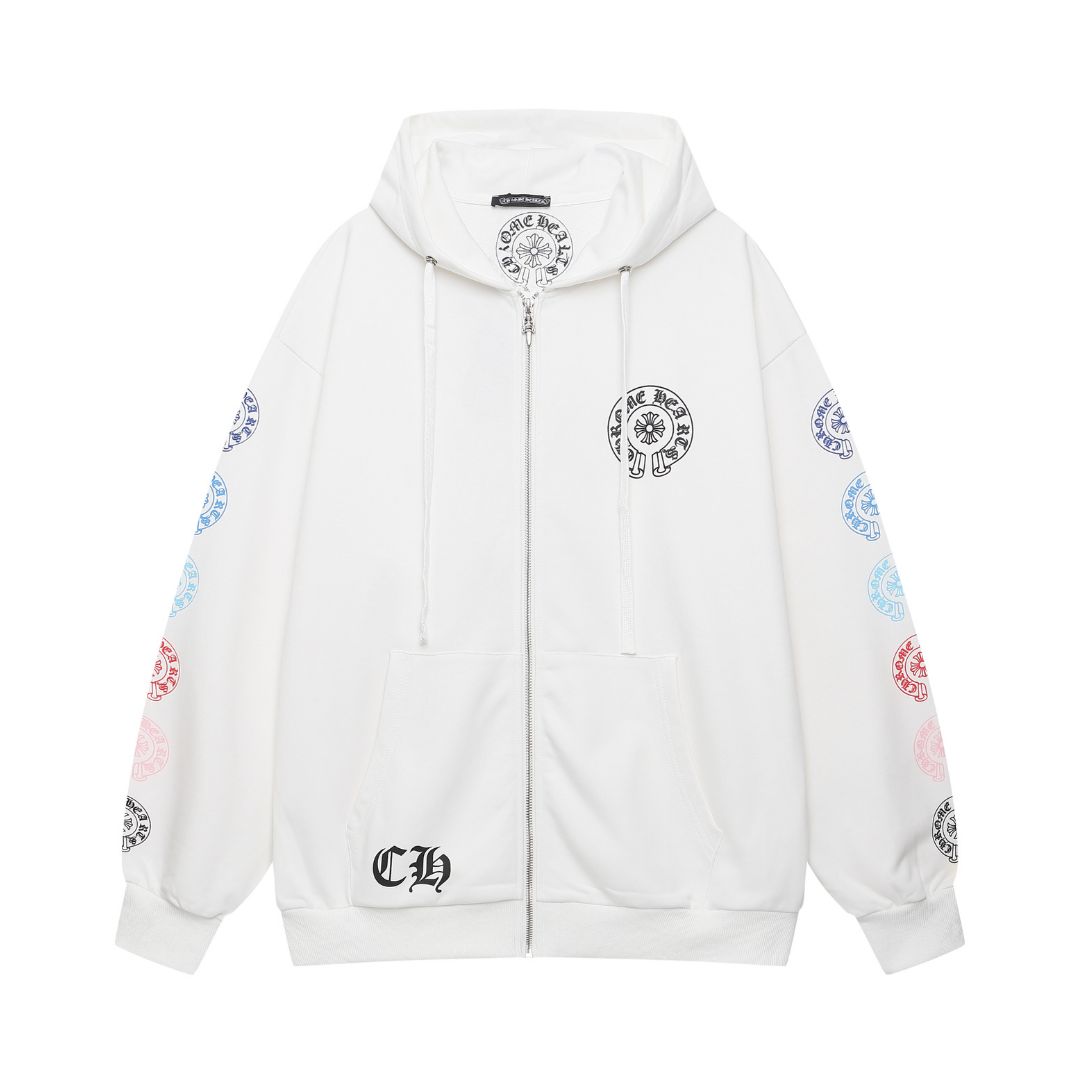 Chrome Zip Hoodie