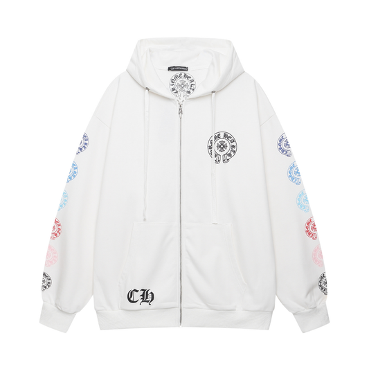 Chrome Zip Hoodie