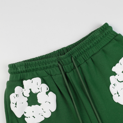 Denim Trs Green Short set