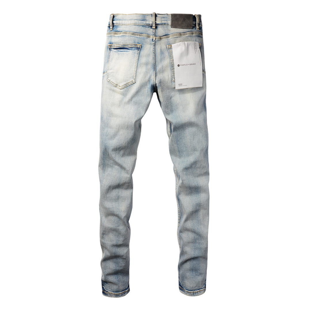 Purple Gradient Light Blue Jeans