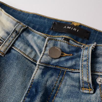 Amr Camo Logo Jeans