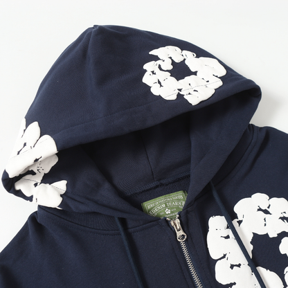 Denim Trs Zip Hoodie
