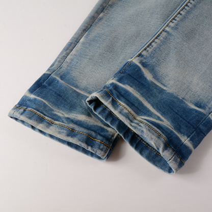 Amr Black Patch Jeans