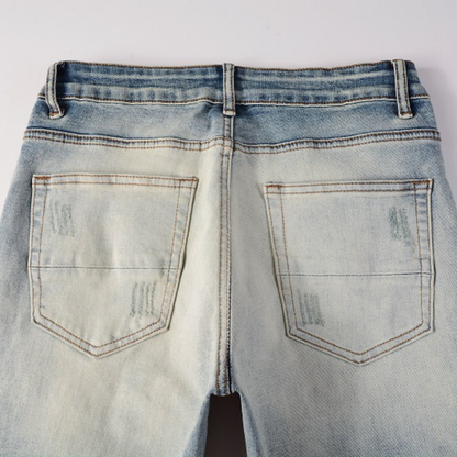 Amr Gradient Camo Patch Jeans