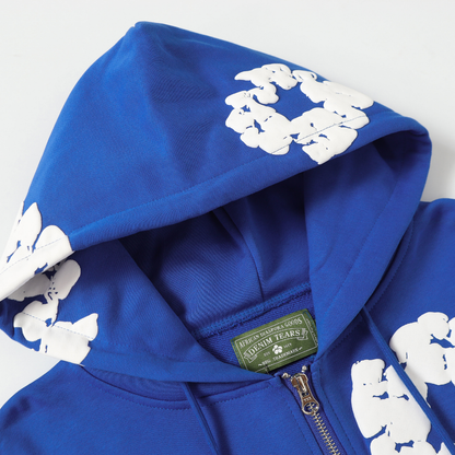 Denim Trs Zip Hoodie