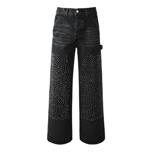 Purple Black Diamonds Jeans