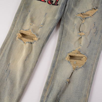 Amr Logo Blue Jeans