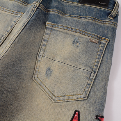 Amr Logo Blue Jeans