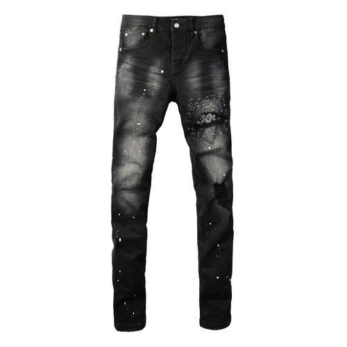 Purple Bandana Black Jeans