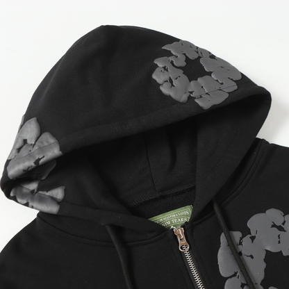 Denim Trs Zip Hoodie