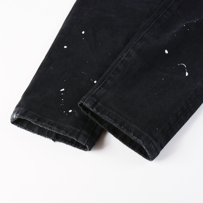 Purple Bandana Black Jeans