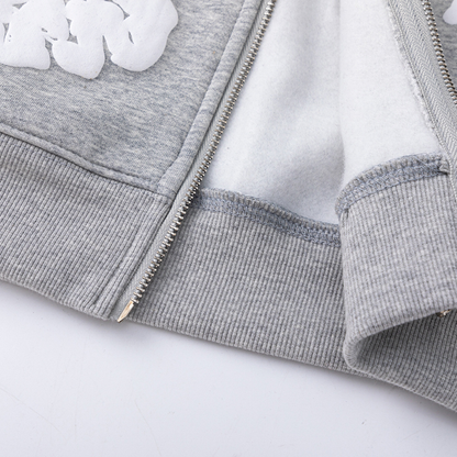 Denim Trs Zip Hoodie