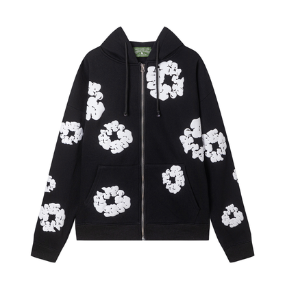 Denim Trs Zip Hoodie