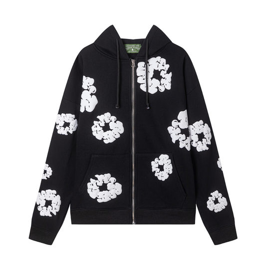 Denim Trs Zip Hoodie