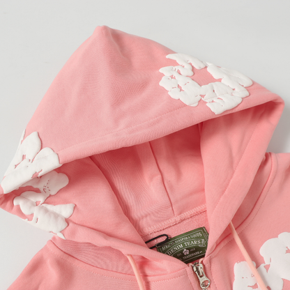 Denim Trs Zip Hoodie