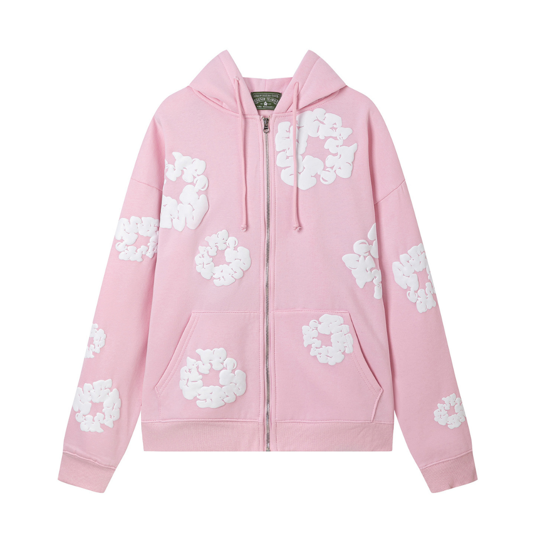 Denim Trs Zip Hoodie