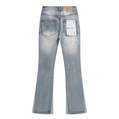 Purple Flared Jeans