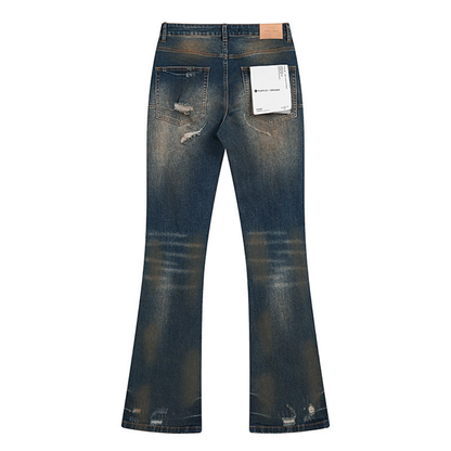 Purple Flared Jeans