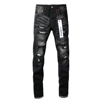 Purple Gradient Black Jeans