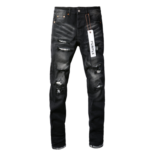 Purple Gradient Black Jeans