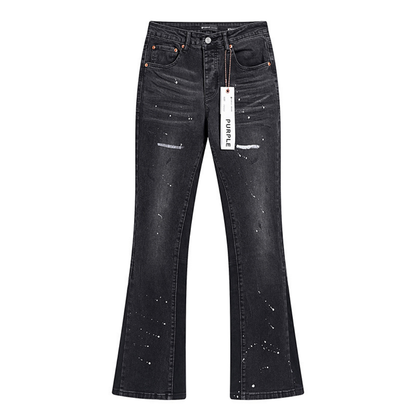Purple Flared Jeans