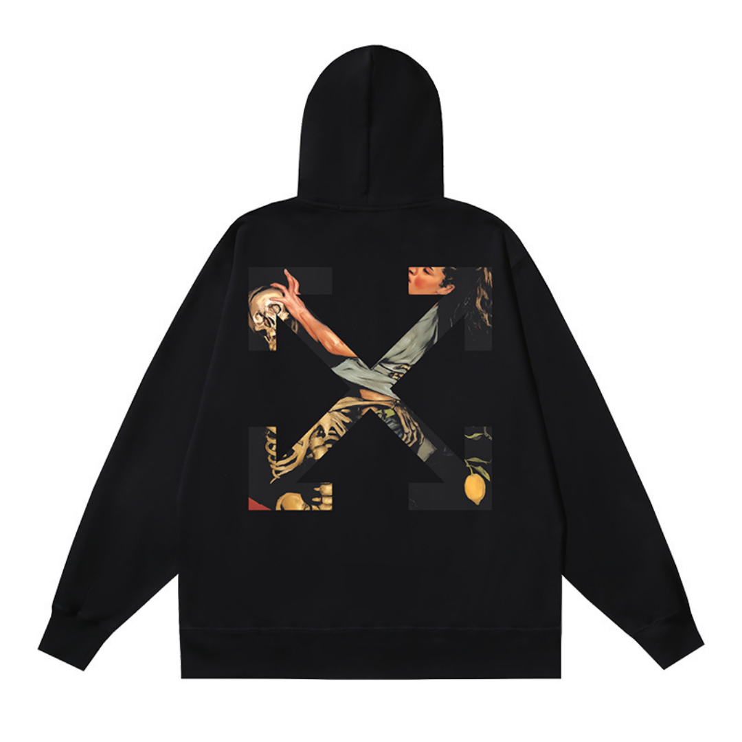 Off-W Monogram Zip Hoodie
