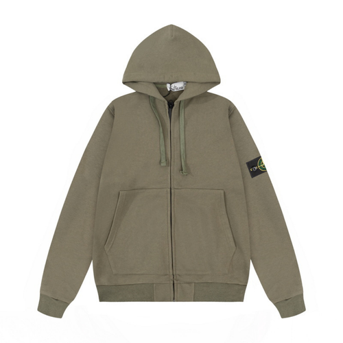 Monogram Zip Hoodie