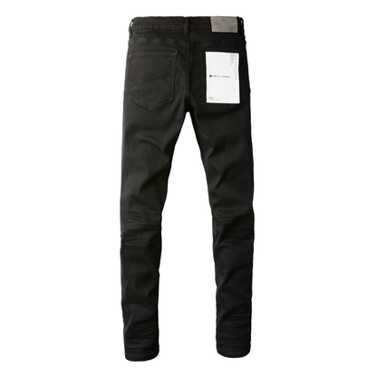 Purple Black Ripped Jeans