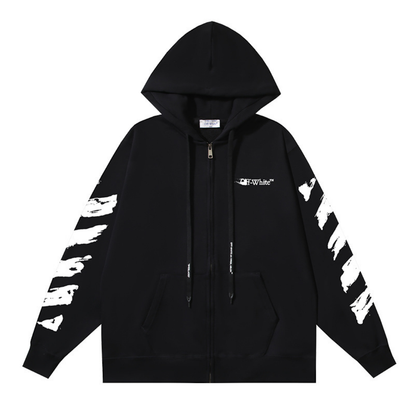 Off-W Monogram Zip Hoodie