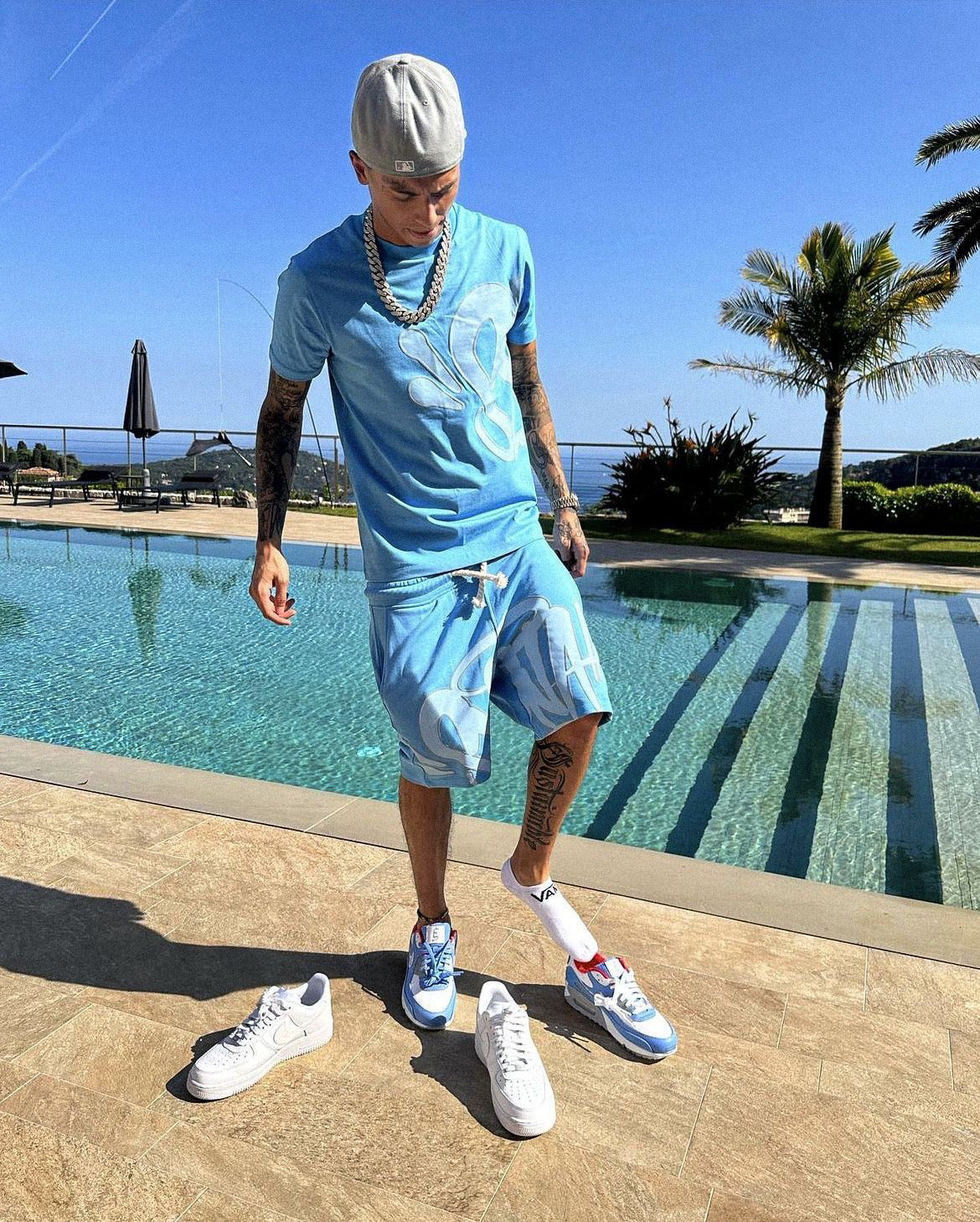 Syna Blue Short Set