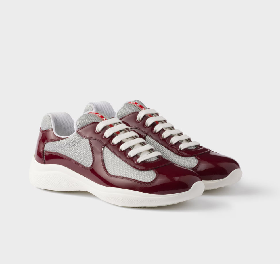 LEDER AMERICAS CUP PATENT LEATHER - BURGUNDY