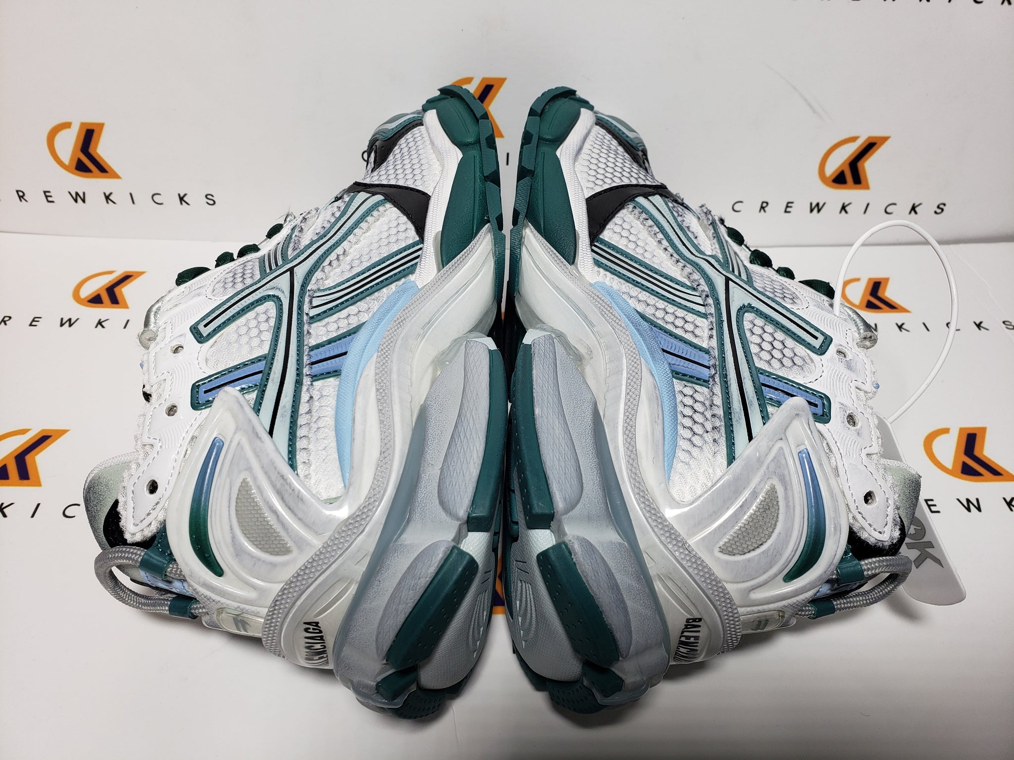 BALENCI Runner White Green Blue