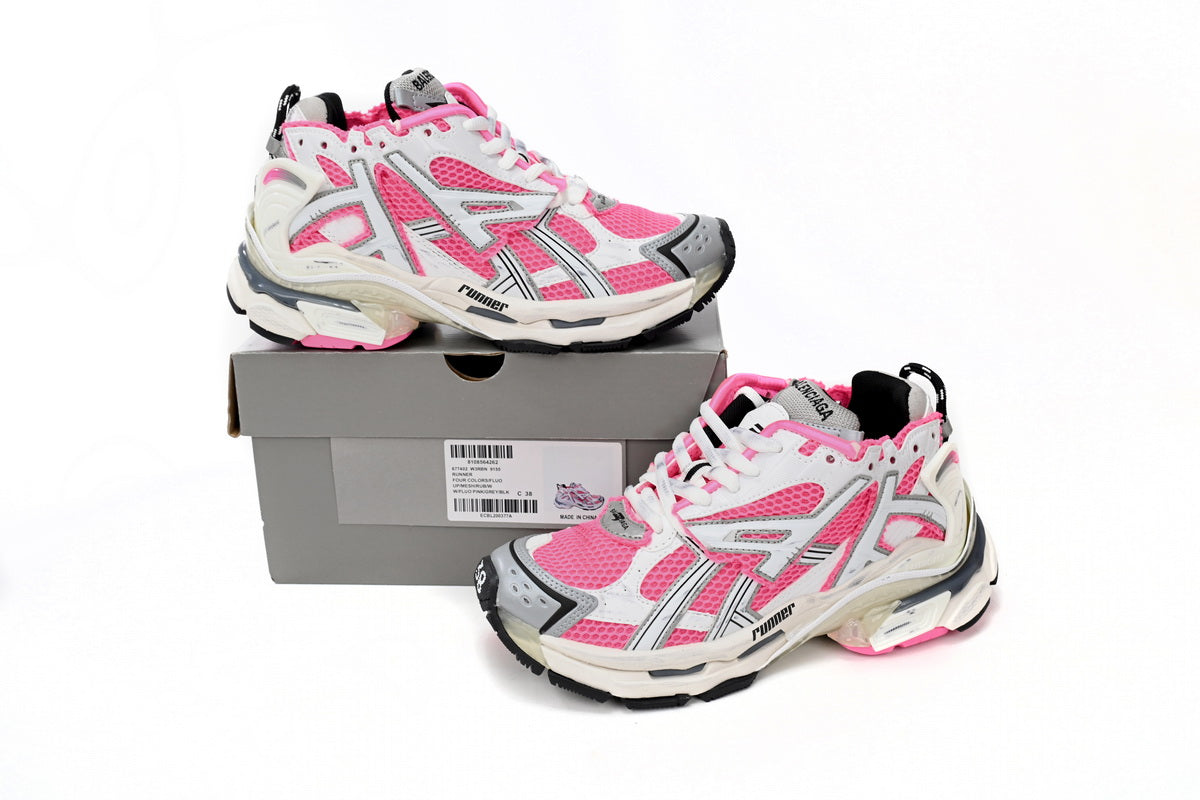 BALENCI Runner White Pink Powder