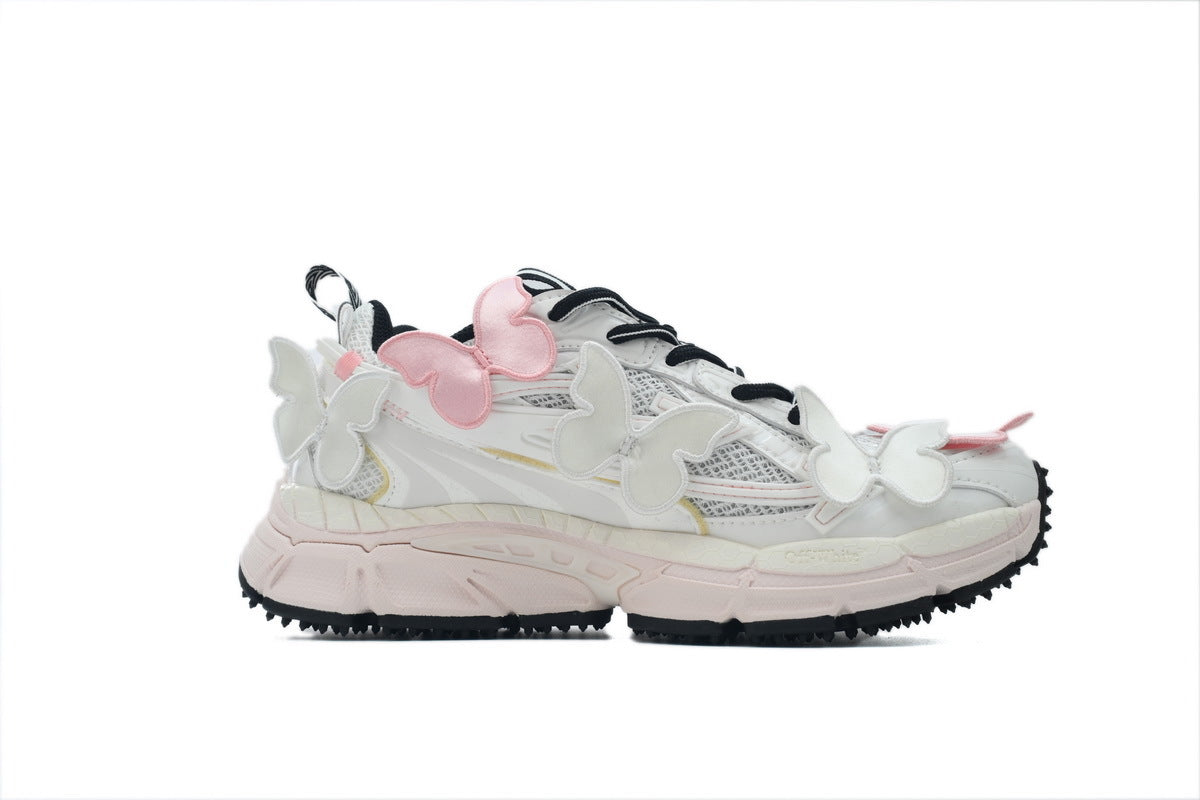OFF 'Be Right Back' Pink White Butterflies