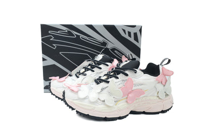 OFF 'Be Right Back' Pink White Butterflies