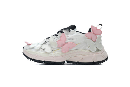OFF 'Be Right Back' Pink White Butterflies